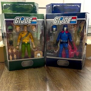 G.I. Joe Ultimates Action Figures Collectibles: Duke and Cobra Commander